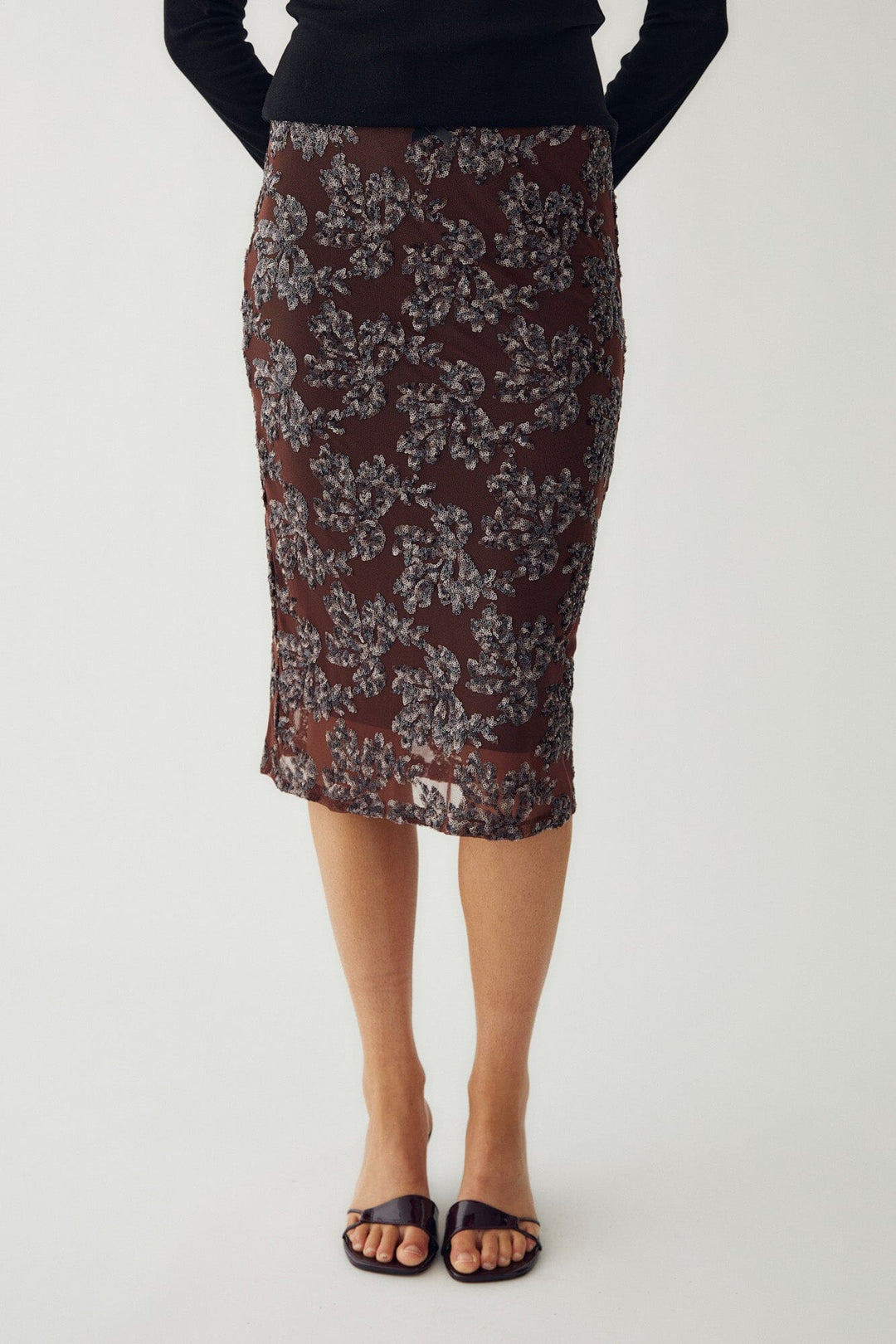 Noella - N-Jocelyn Skirt 16320003 - 1471 - Medium Brown Nederdele 