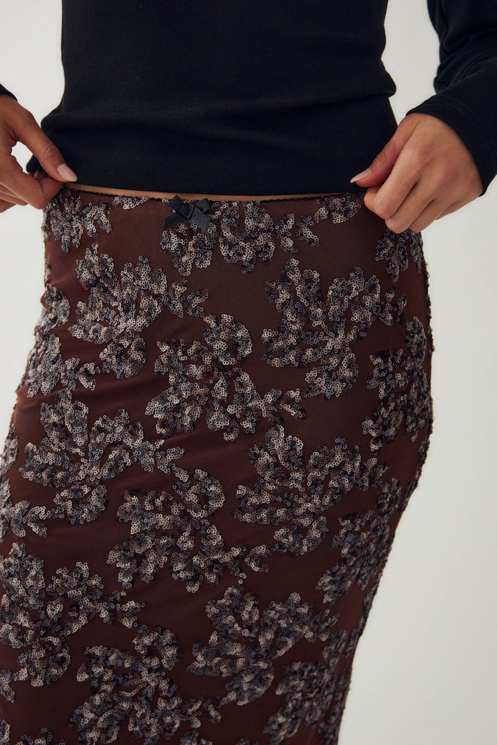 Noella - N-Jocelyn Skirt 16320003 - 1471 - Medium Brown Nederdele 
