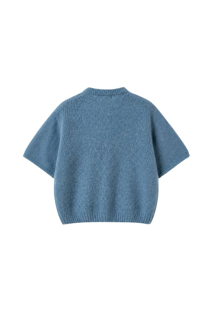 Noella - N-Kae Ss Knit Cardigan 15950003 - 1542 - Jeans Melange Cardigans 