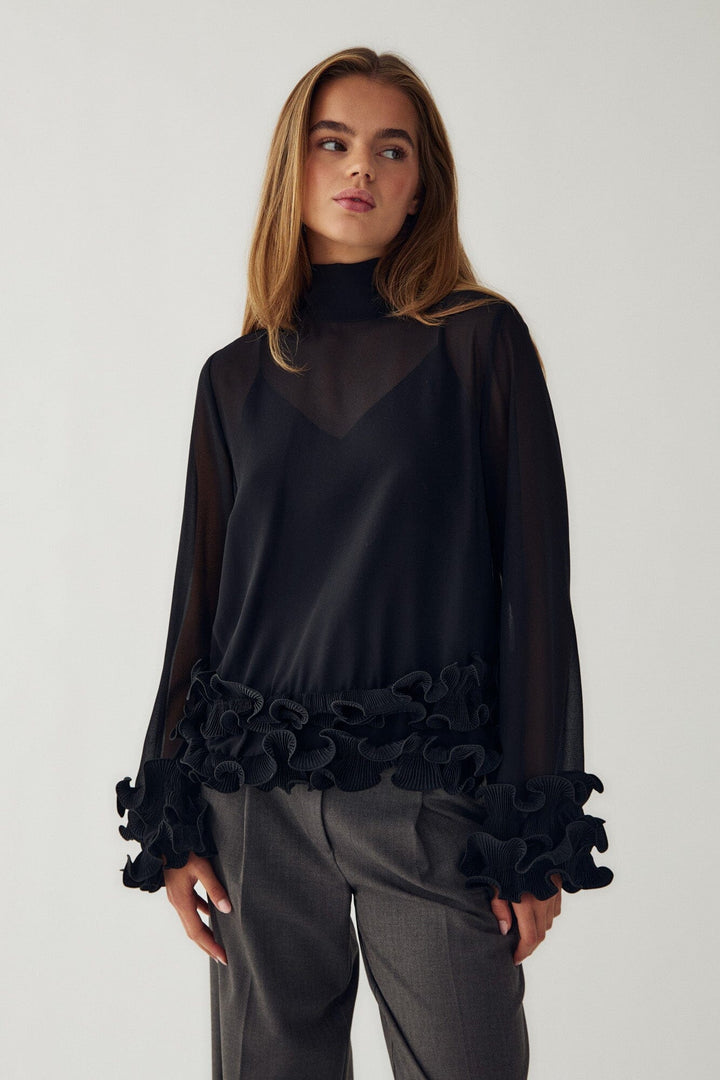 Noella - N-Latanietta Blouse 14510002 - 004 - Black Bluser 