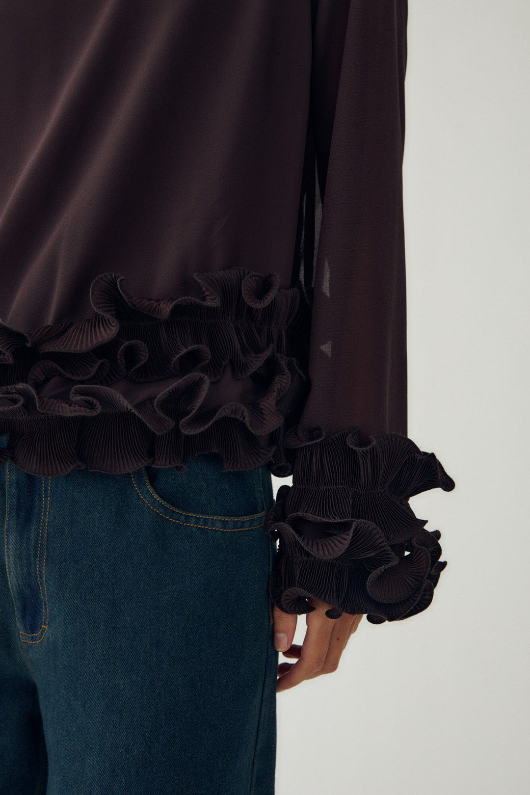 Noella - N-Latanietta Blouse 14510002 - 674 - Chocolate Bluser 