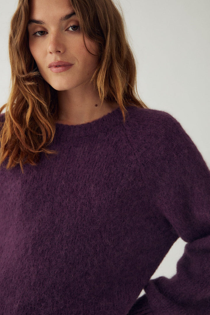 Noella - N-Latora Knit 15950002 - 1477 - Winter Bloom Strikbluser 