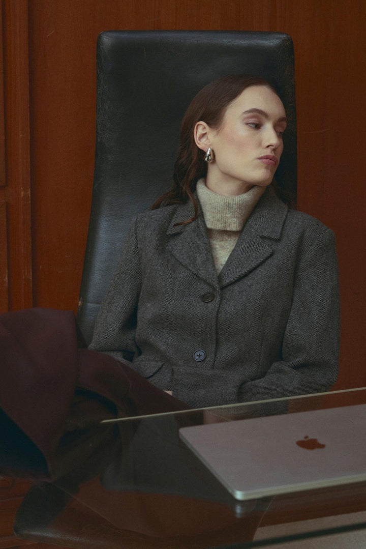 Noella - N-Laurica Jacket 16680001 - 1522 - Grey Brown Mix Jakker 