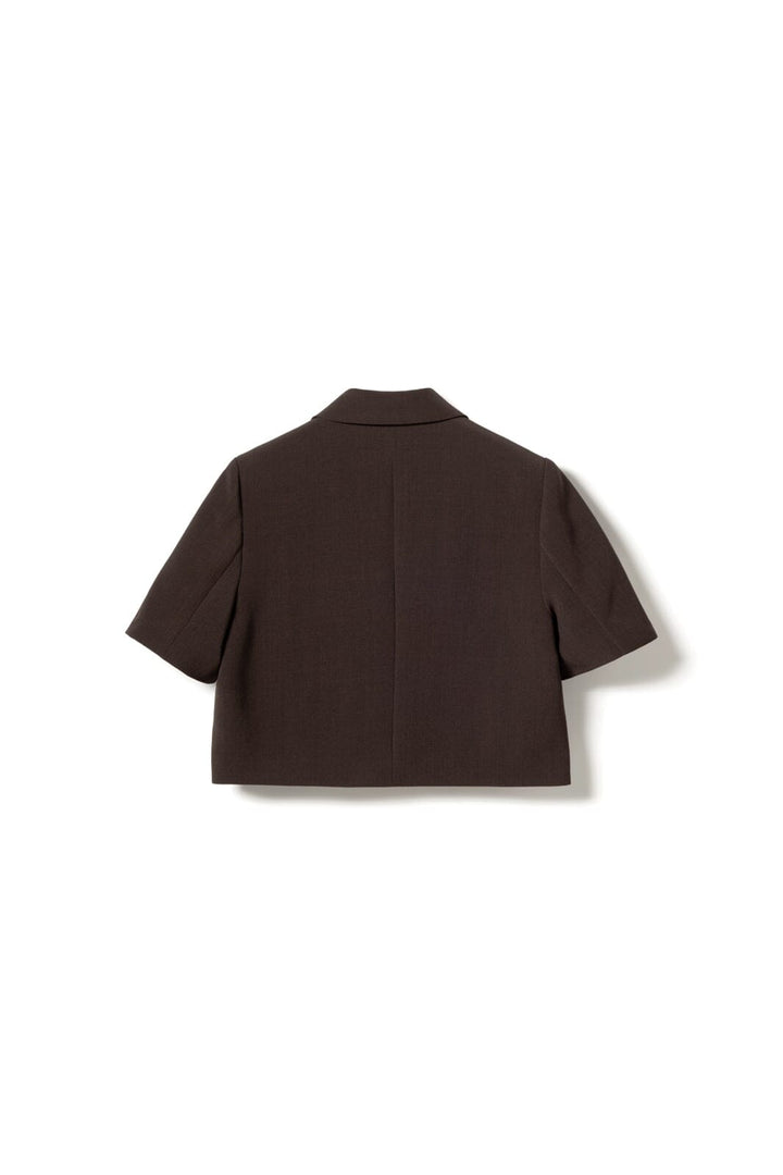 Noella - N-Leanne Crop Blazer 13860006 - 674 - Chocolate