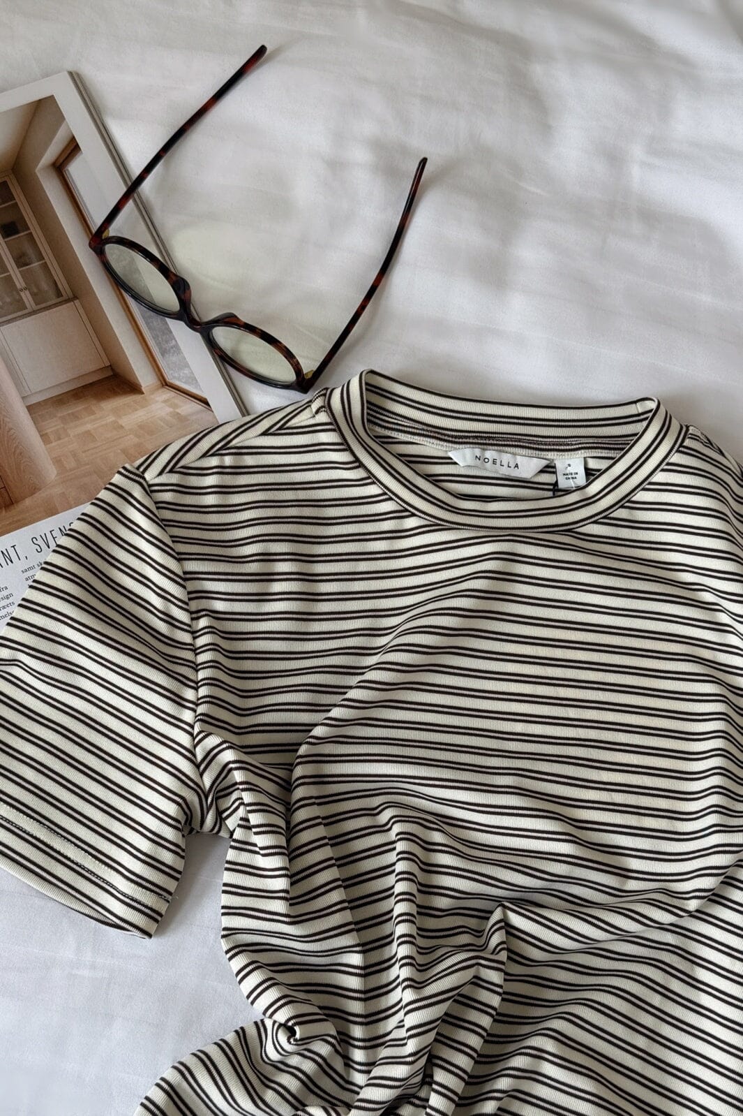 Noella - N-Lidie Ss Top 17080001 - 1538 - Offwhite Stripe
