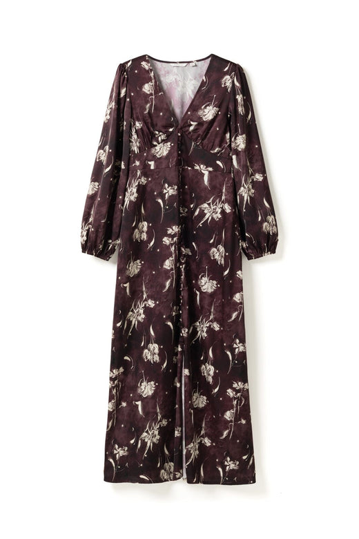 Noella - N-Lilith Maxi Dress 16380002 - 1501 - Dovie Burgundy Print