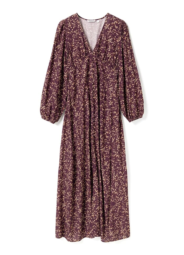 Noella - N-Lilith Maxi Dress 16430001 - 1518 - Donata Winetasting Print Kjoler 