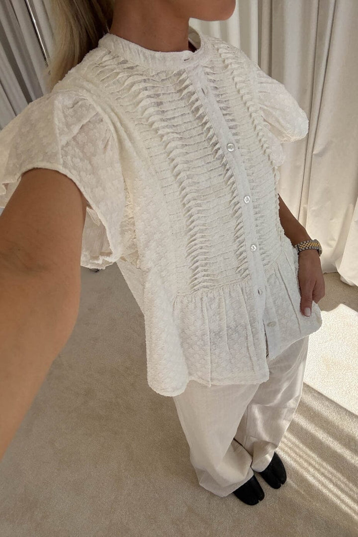 Noella - N-Loulou Blouse 17040001 - 028 - White
