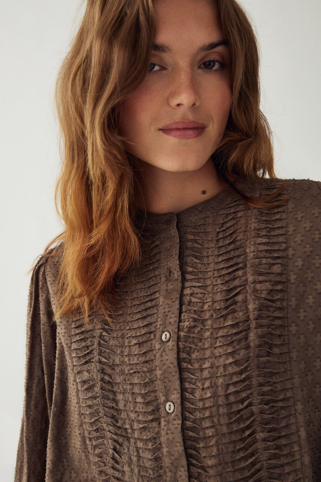 Noella - N-Loulou Ls Blouse 17040002 - 1251 - Morel Bluser 