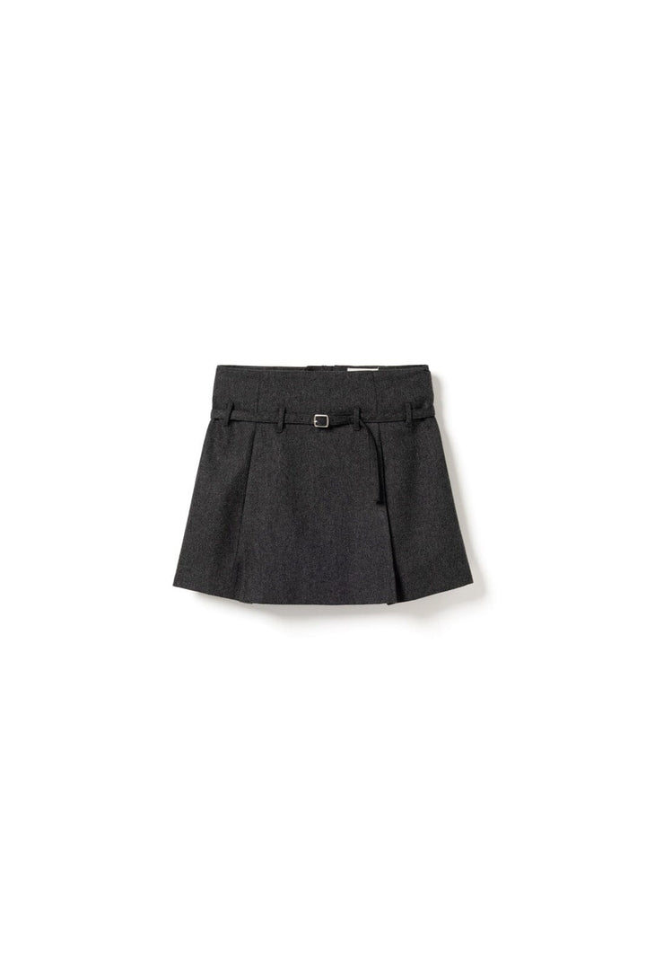 Noella - N-Madena Skirt 16390002 - 019 - Dark Grey Melange