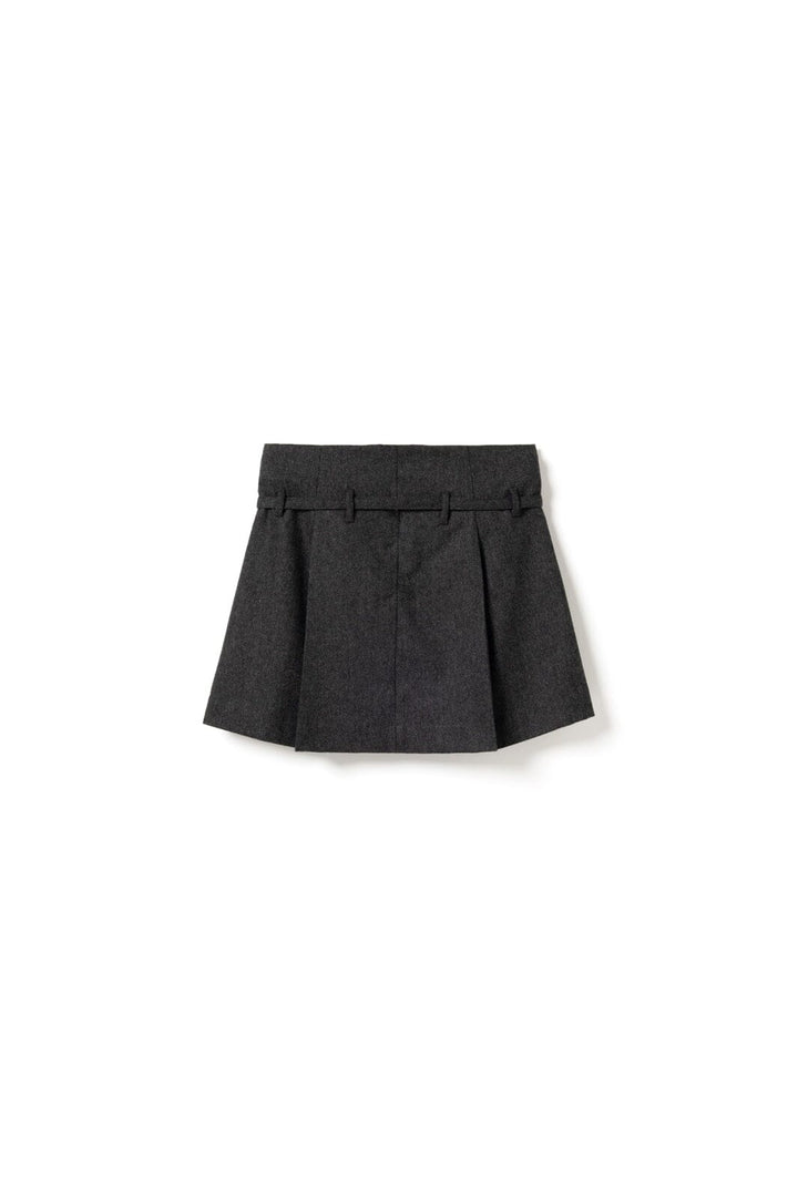 Noella - N-Madena Skirt 16390002 - 019 - Dark Grey Melange