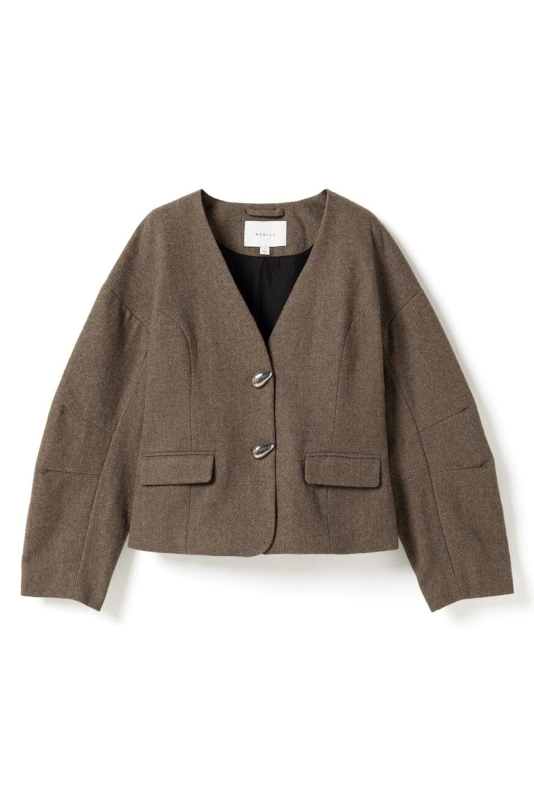 Noella - N-Mallie Blazer 16180001 - 1488 - Brown Herringbone