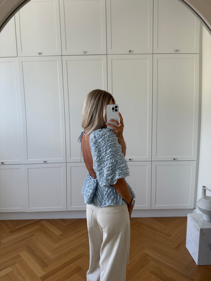 Noella - N-Marisa Blouse 16200001 - 1004 - Dusty Blue Bluser 