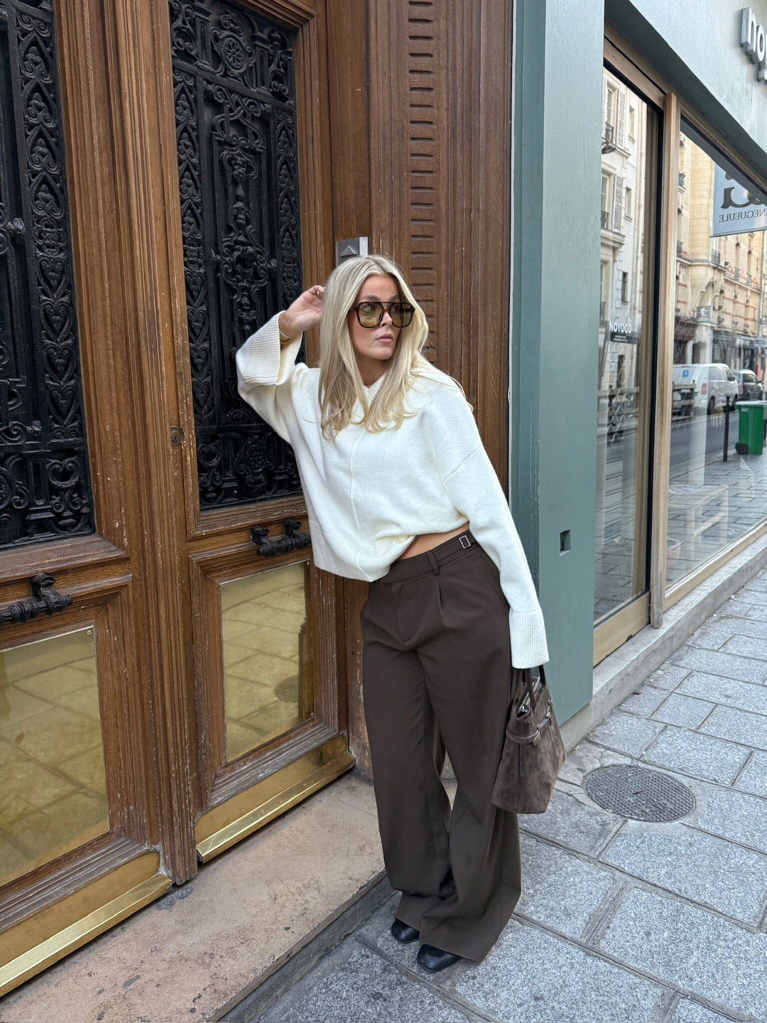 Noella - N-Mavie Pants 16750002 - 674 - Chocolate Bukser 