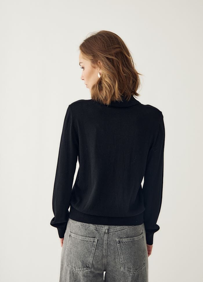 Noella - N-Maxine Knit 14990001 - 004 - Black Strikbluser 