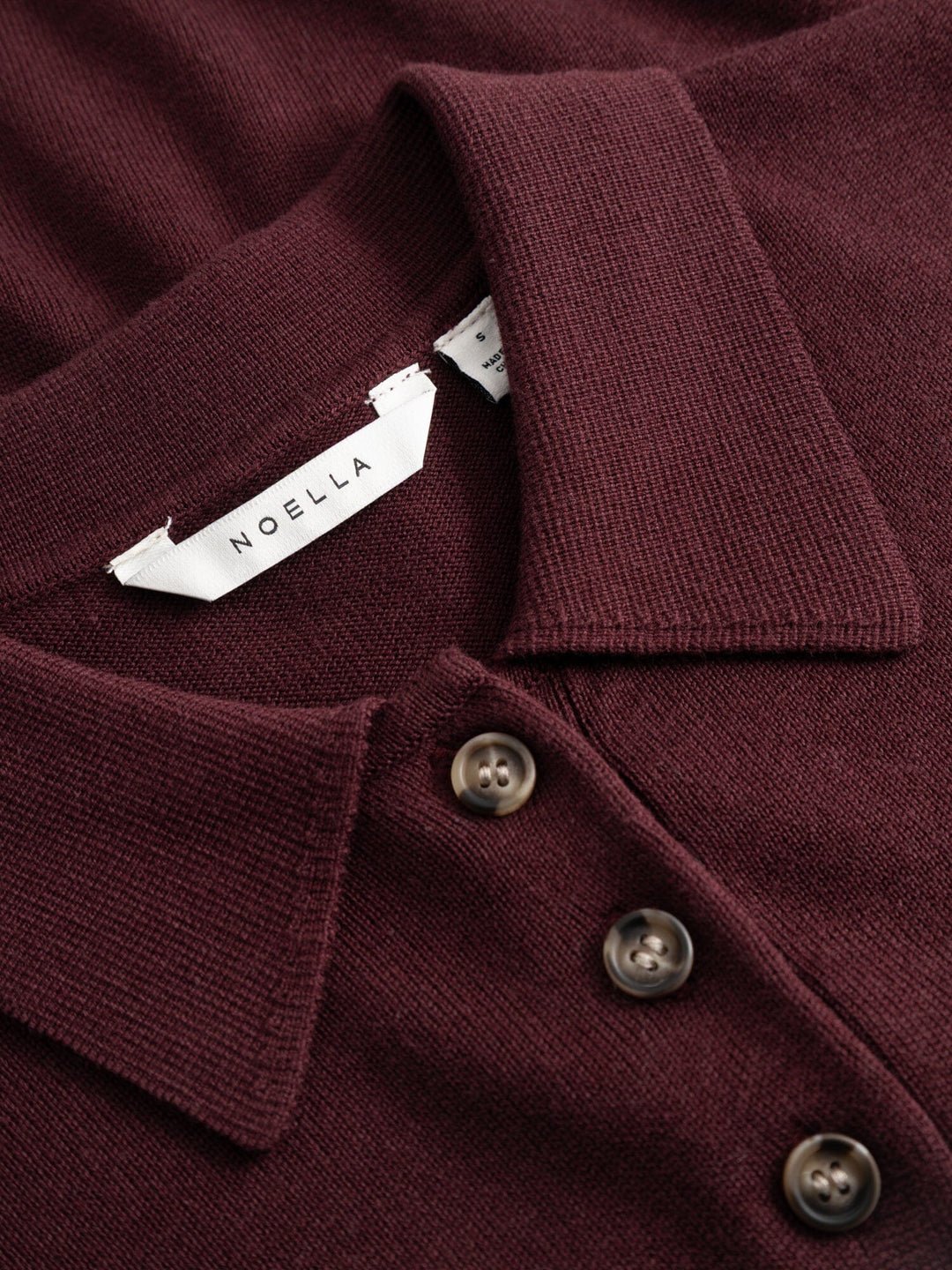 Noella - N-Maxine Ss Knit 14990003 - 150 - Burgundy Strikbluser 