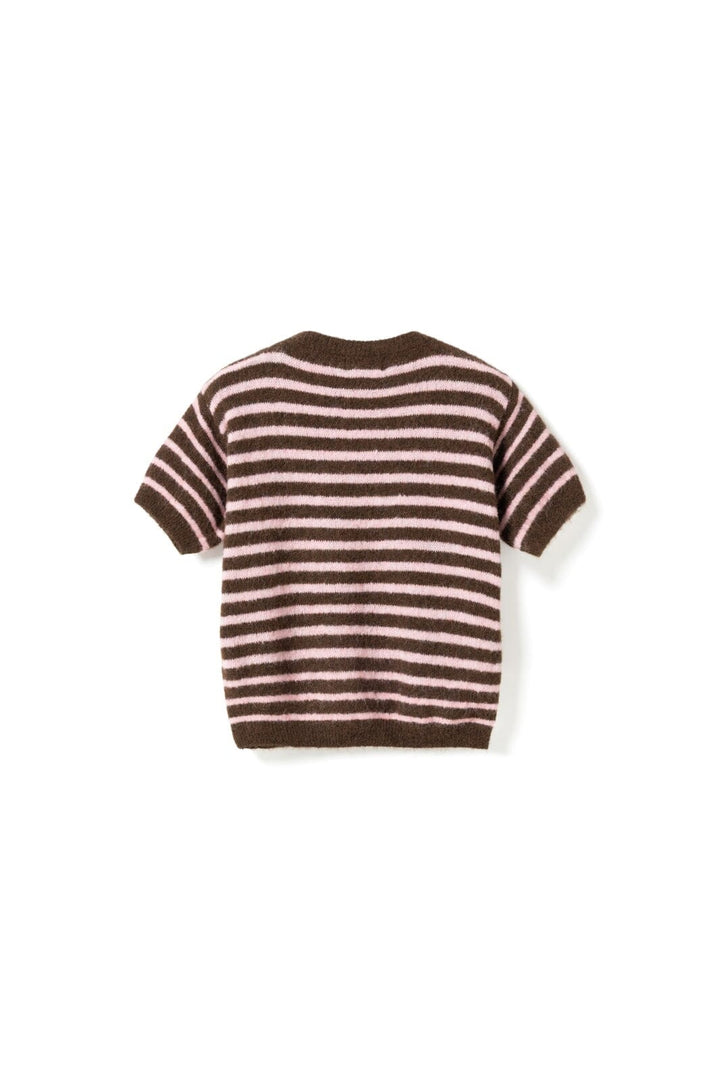 Noella - N-Monikah Ss Knit 16570003 - 1537 - Brown Rose Stripe