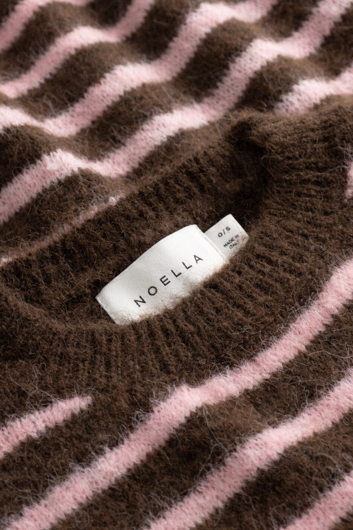 Noella - N-Monikah Ss Knit 16570003 - 1537 - Brown Rose Stripe