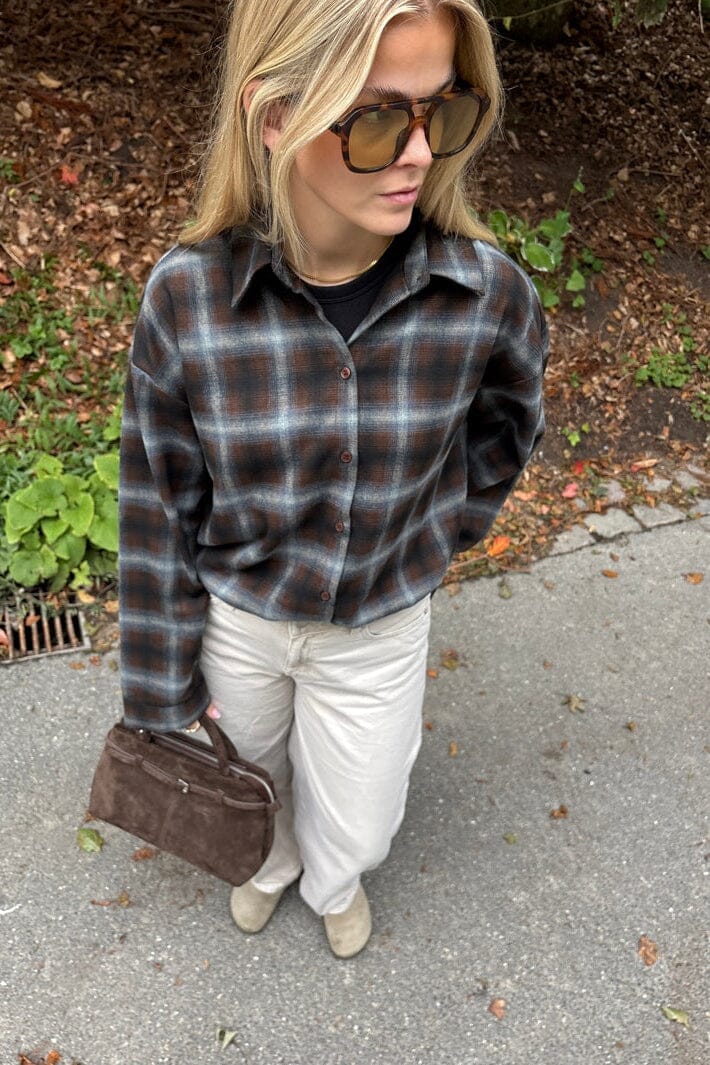Noella - N-Nila Shirt 18150001 - 528 - Danne Brown Blue Check