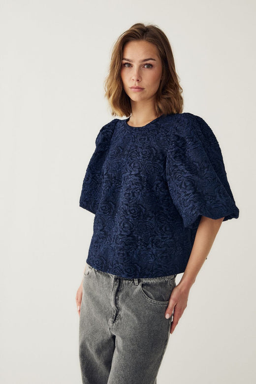 Noella - N-Shelly Blouse 14840002 - 1213 - Navy Blue Bluser 