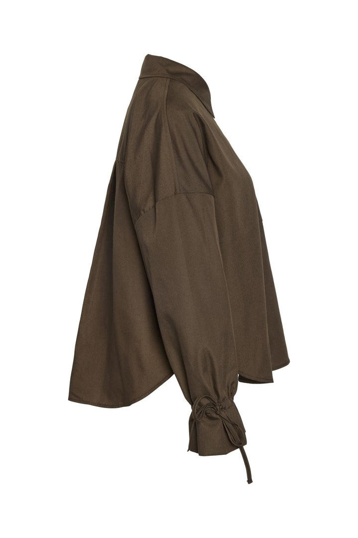 Noisy May - Nmfjola L/S Shirt - 5086502 Chocolate Brown
