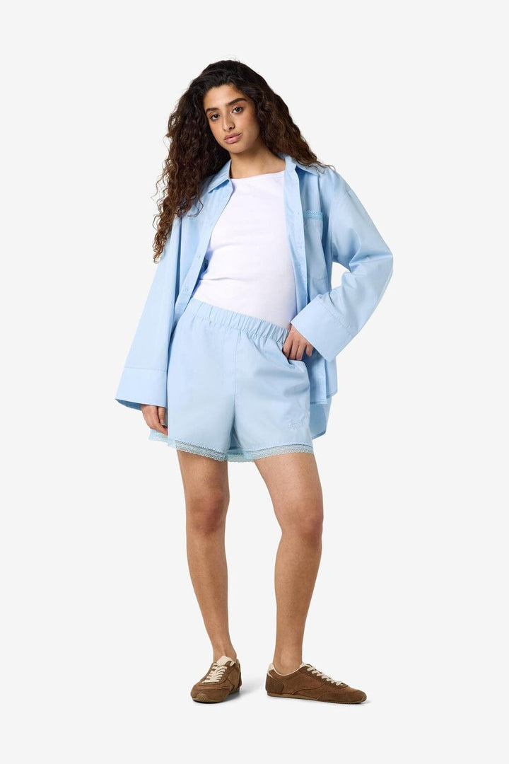 Noisy May - Nmfrida Lace Shorts Tnt/17 - 5200830 Cerulean