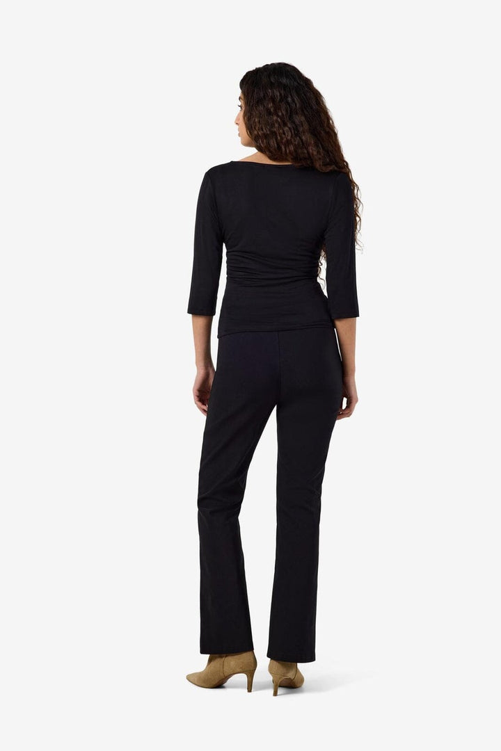 Noisy May - Nmjune 3/4 V-Neck Top - 5239150 Black