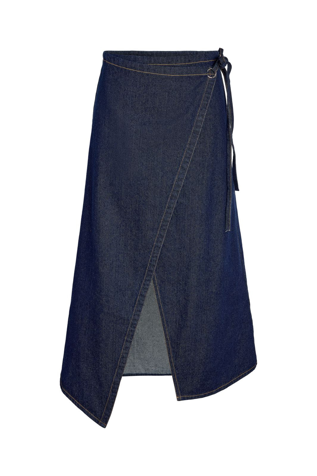 Noisy May - Nmlark Long Wrap Skirt Tnt/17 - 5201948 Dark Blue Denim