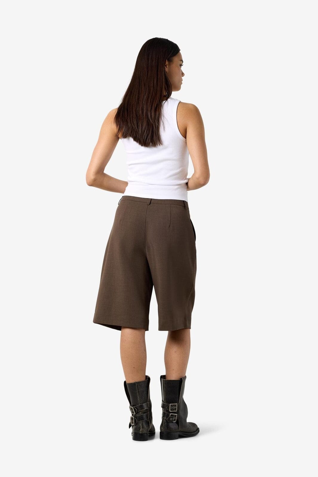 Noisy May - Nmmonna Maile Bermuda Shorts - 5115581 Chocolate Brown