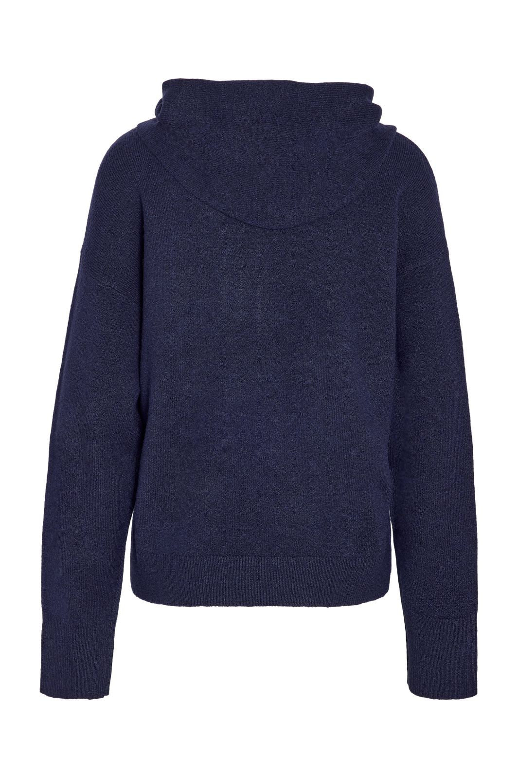 Noisy May - Nmsabrina L/S O-Neck Scarf Knit Top - 5263381 Navy Blazer