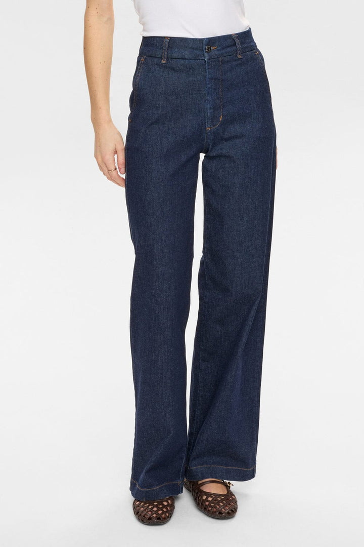 Nümph - Nuamber Hr Wide Jeans - R3012 706677 - Dark Blue Denim Jeans 
