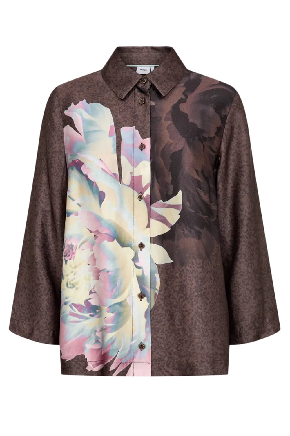 Nümph - Nucrisa Boxy Shirt 707457 - Black Coffee Skjorter 