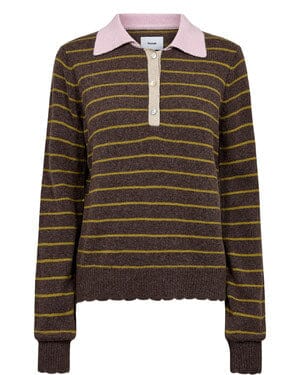 Nümph - Nulucinda Stripe Pullover 707198 - Black Coffee