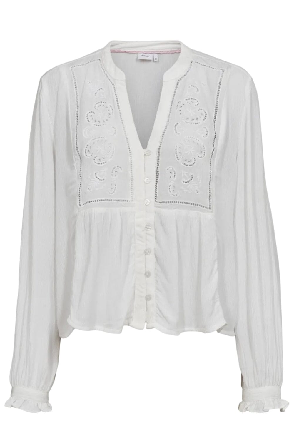 Nümph - Nuselena Shirt 707073 - Bright White Skjorter 