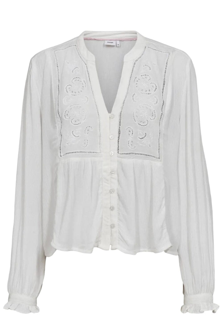 Nümph - Nuselena Shirt 707073 - Bright White Skjorter 