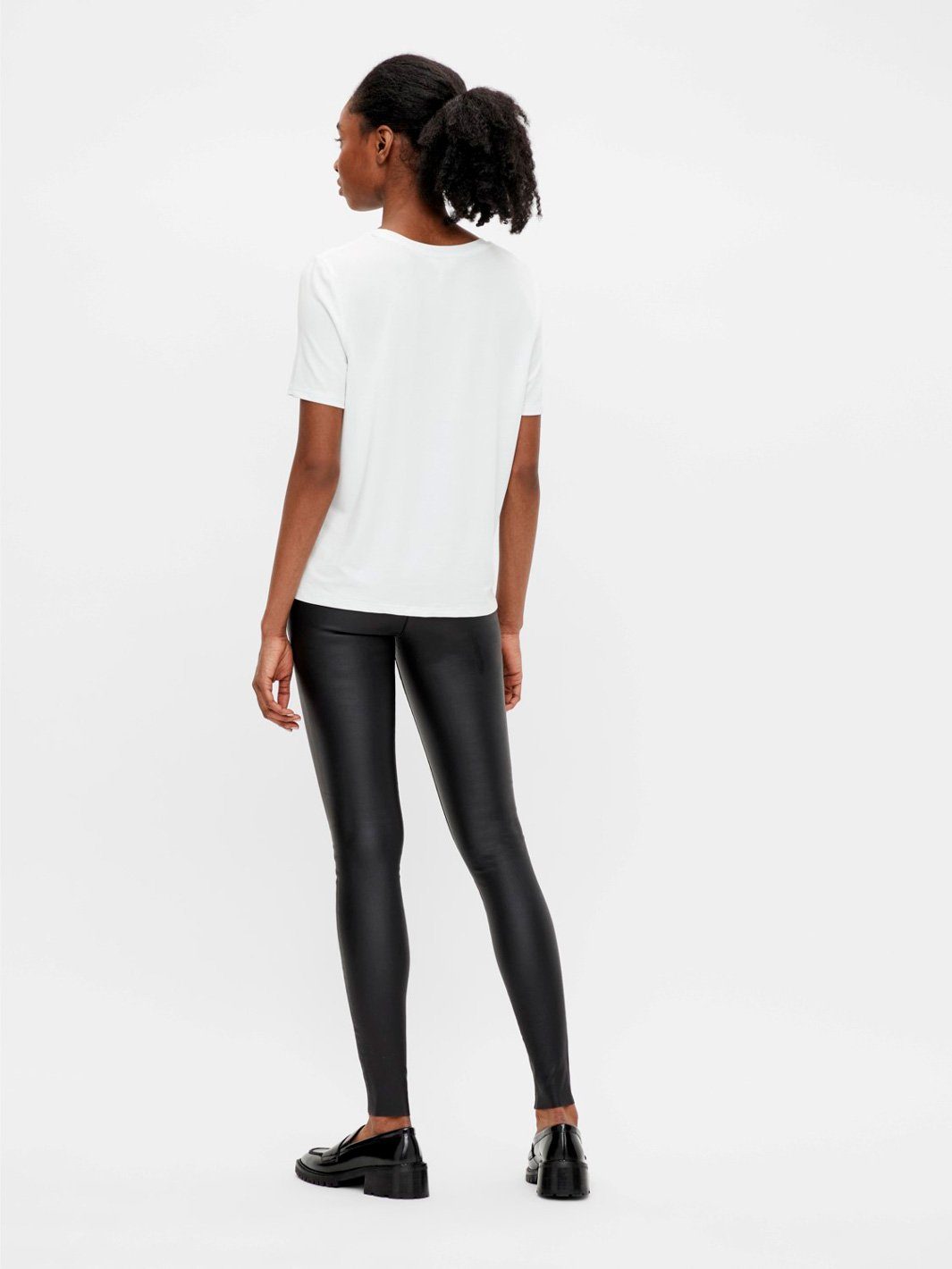 Object - ObjBelle Mw Coated Leggings - Black