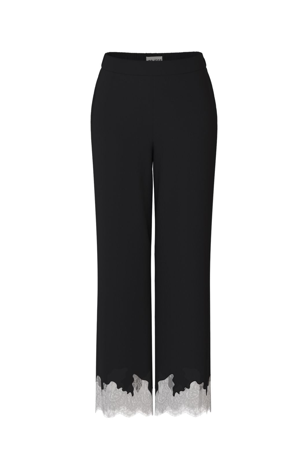 Object - Objdalme Lace Pants Aw Fair - 5072324 Black White Lace