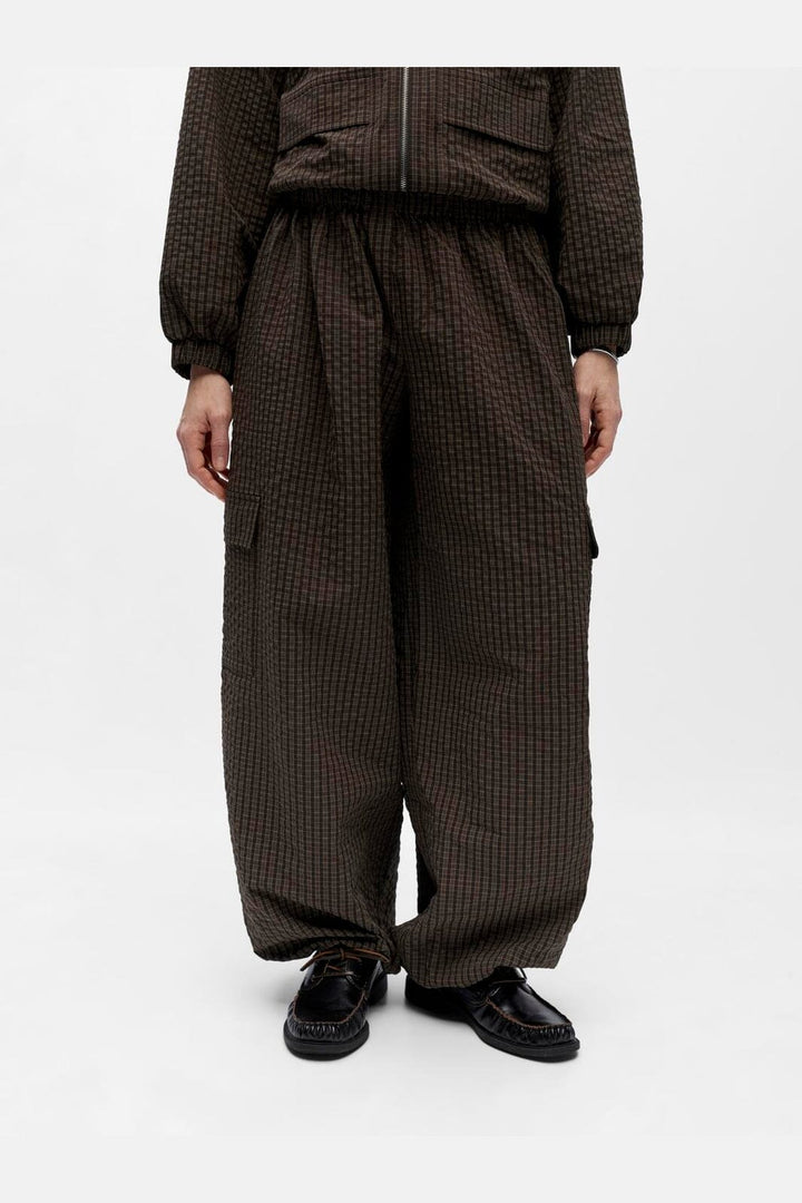 Object - Objlevi Track Pants - 5125457 Seal Brown Brown/White
