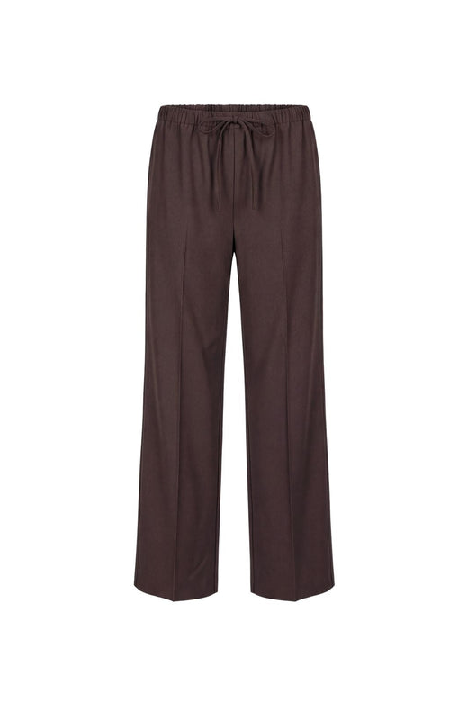 Object - Objlisa Tie Wide Pant - 5191829 Seal Brown
