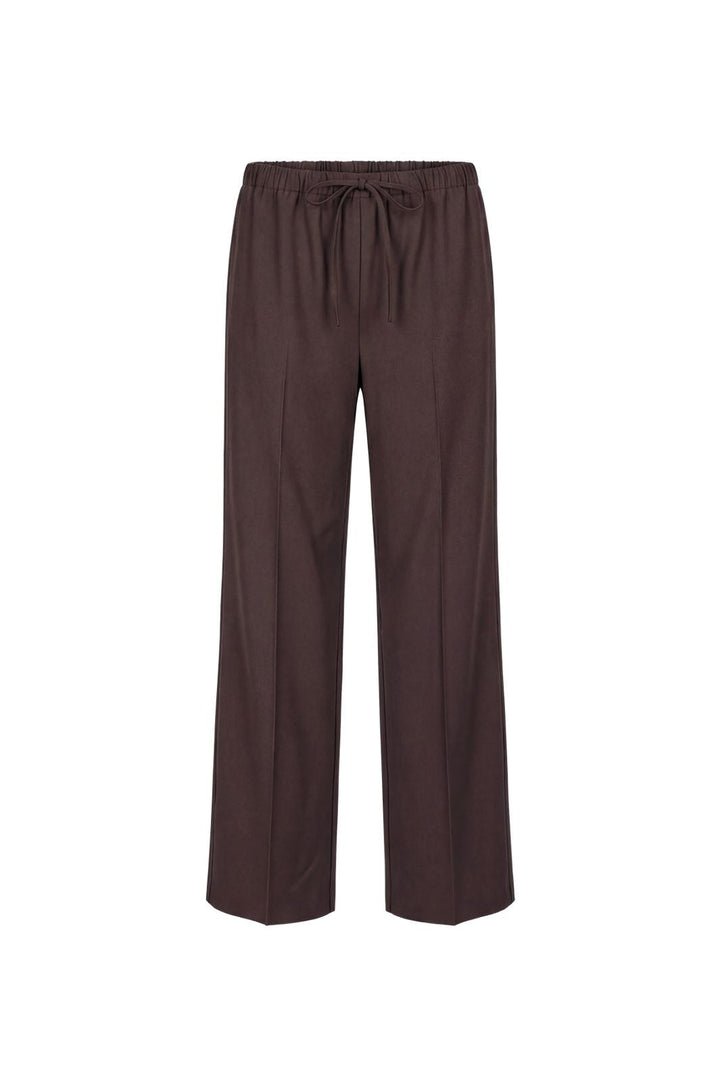 Object - Objlisa Tie Wide Pant - 5191829 Seal Brown