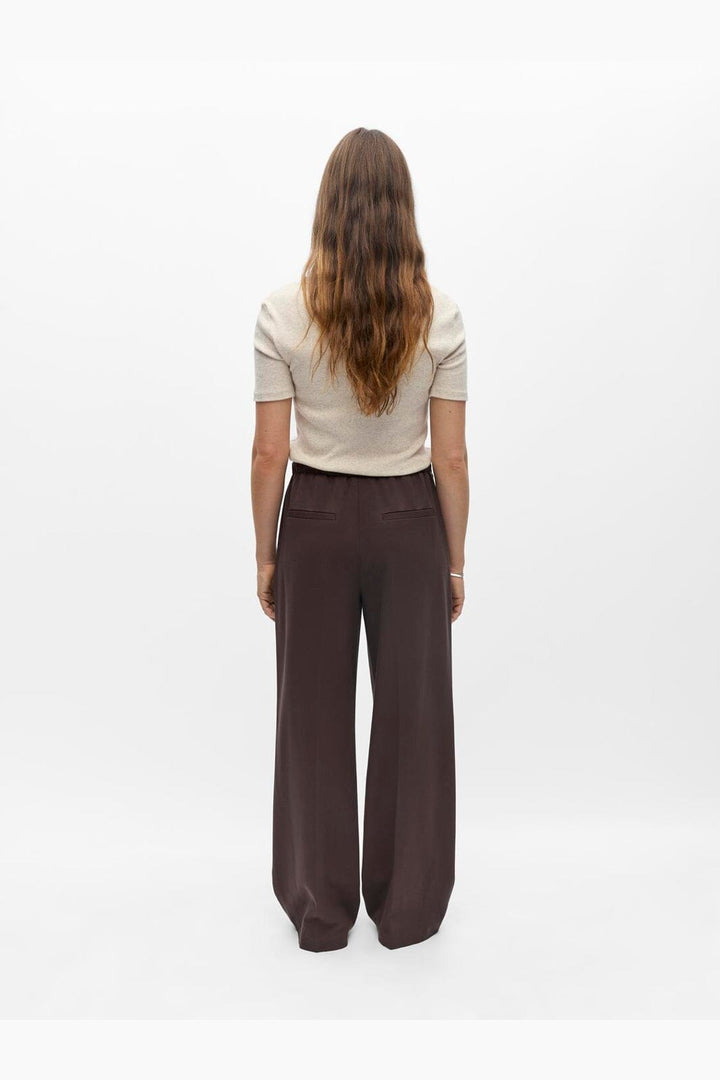 Object - Objlisa Tie Wide Pant - 5191829 Seal Brown