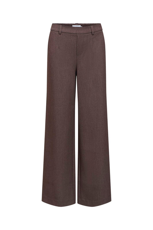 Object - Objlisa Wide Pant - 5138519 Chocolate Plum Melange