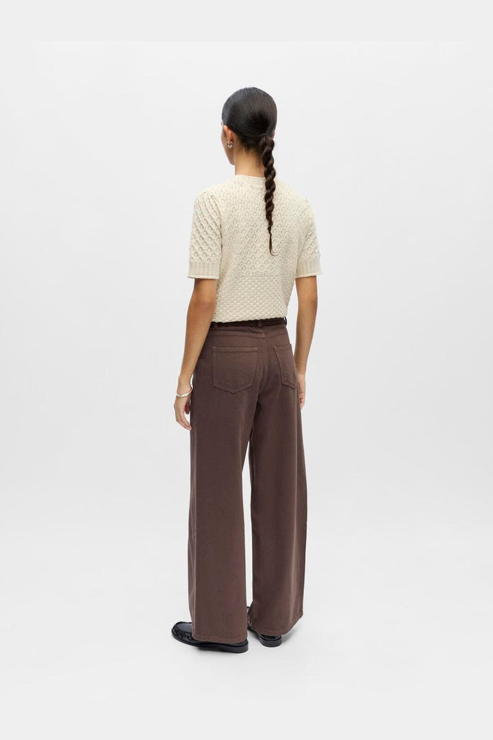 Object - Objrosie Wide Jeans - 5096864 Seal Brown