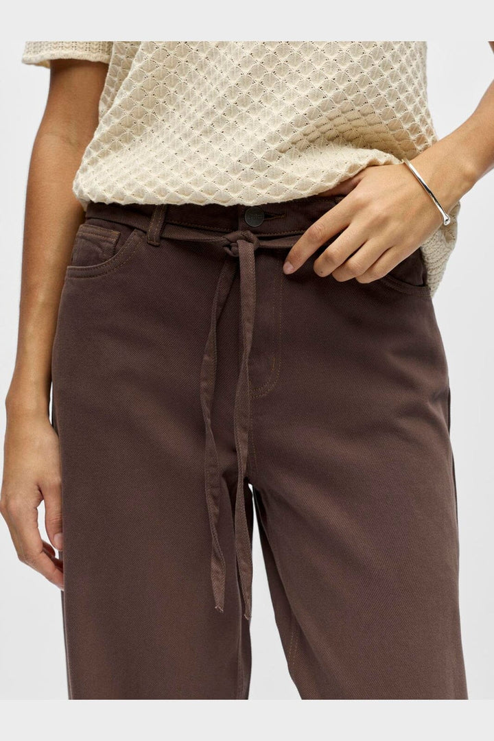 Object - Objrosie Wide Jeans - 5096864 Seal Brown