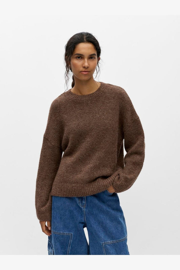 Object - Objsaggia Ls Lo Pullover - 5091392 Carafe Melange