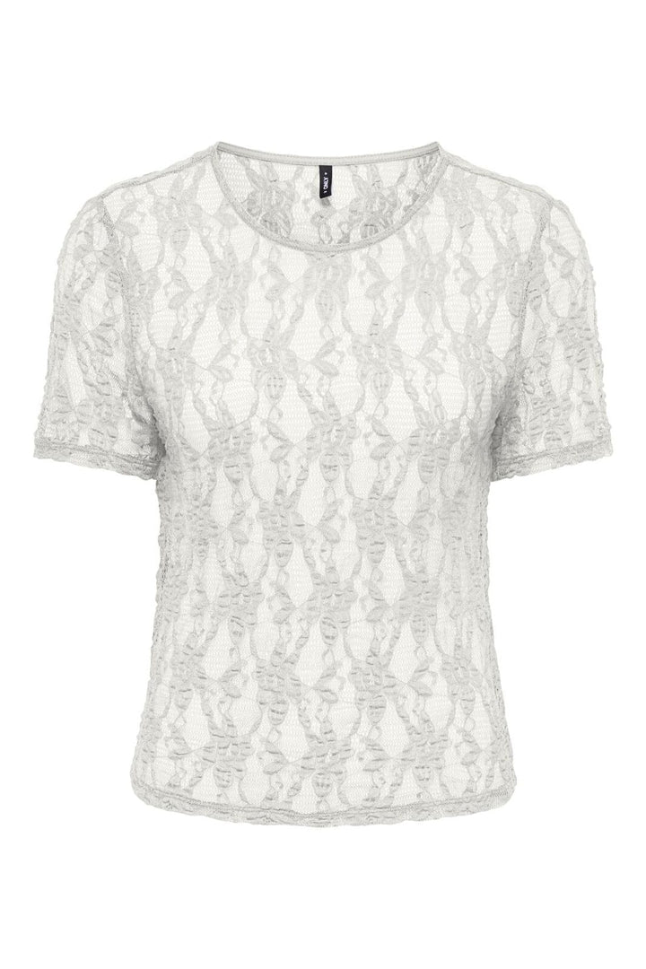 Only - Onlalba S/S Lace Top - 5170295 Cloud Dancer