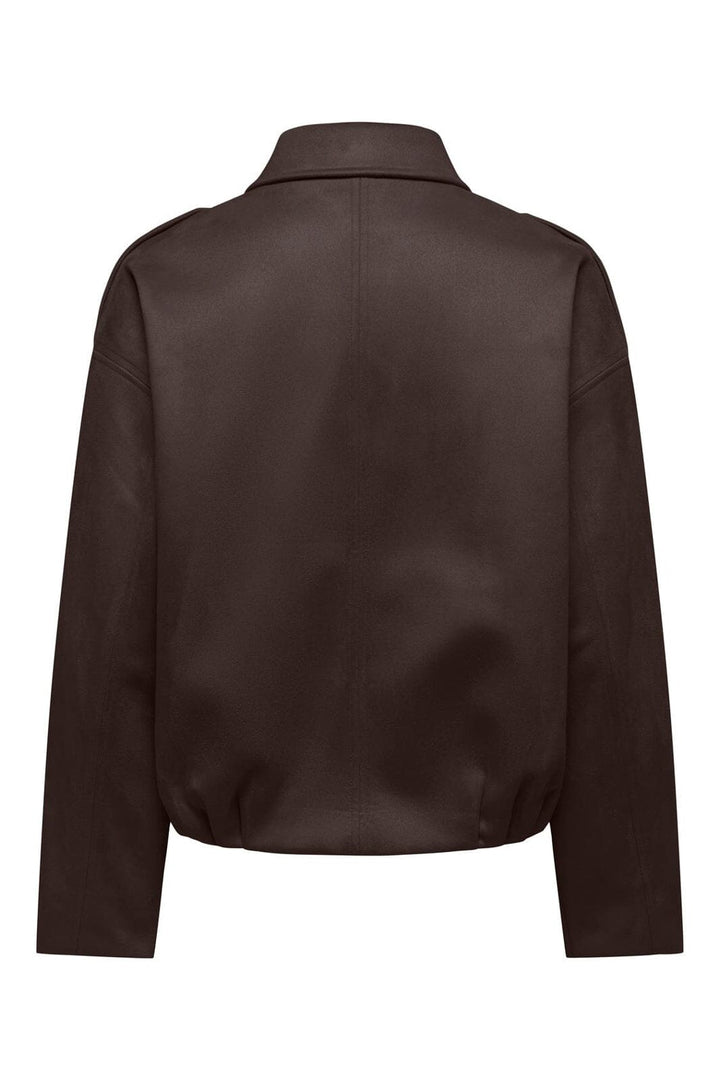 Only - Onlamber Faux Suede Jacket - 5100033 Coffee Bean