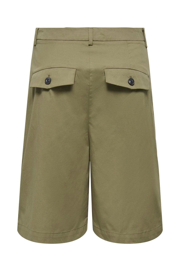 Only - Onlanny Baggy Bermuda Shorts - 5018667 Stone Gray