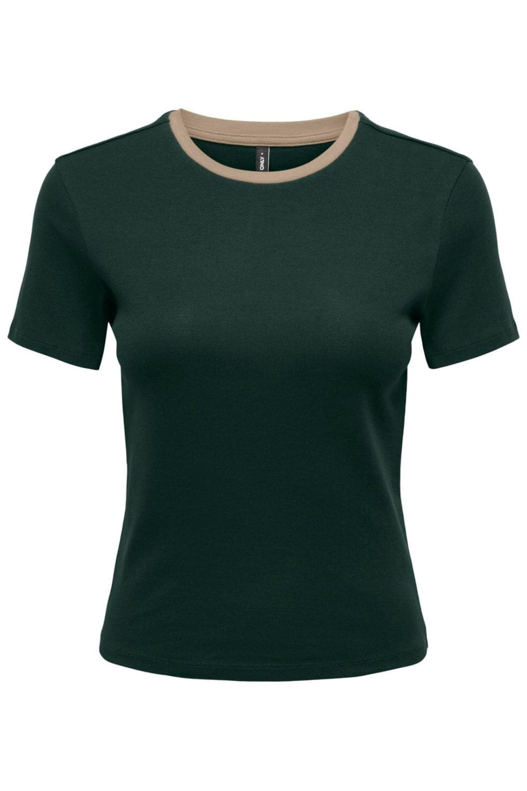 Only - Onlbina S/S Short Top Solid - 5209941 Scarab Biscotfi Contrast