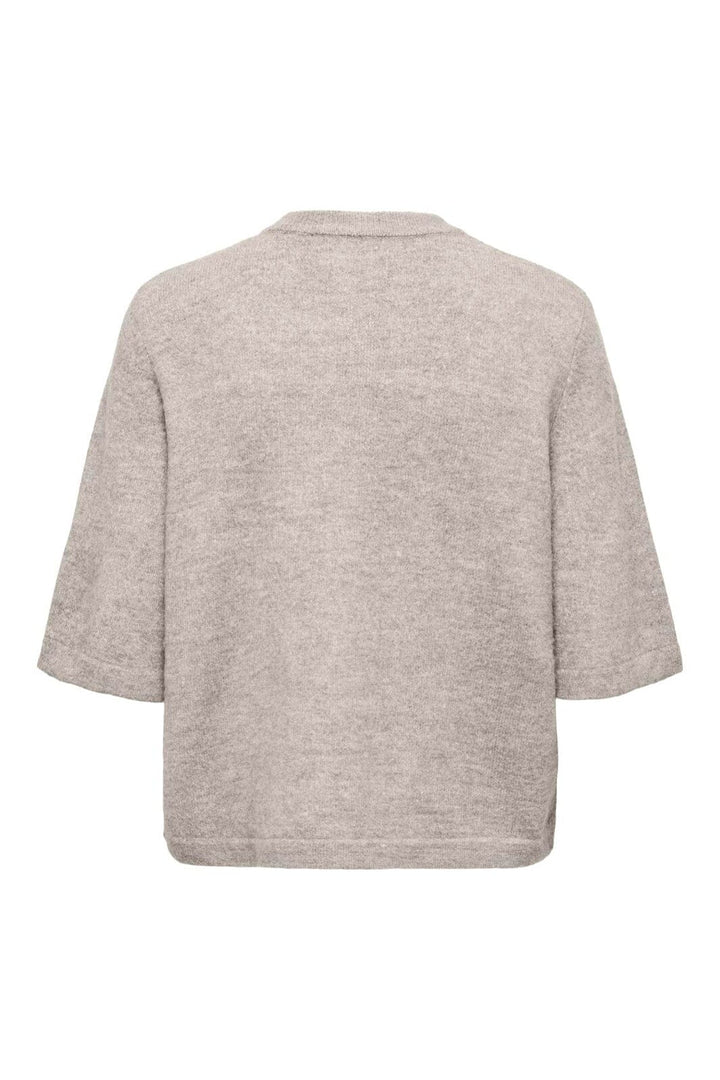 Only - Onlcamilla S/S Cardigan Knt - 5101185 Pumice Stone Melange